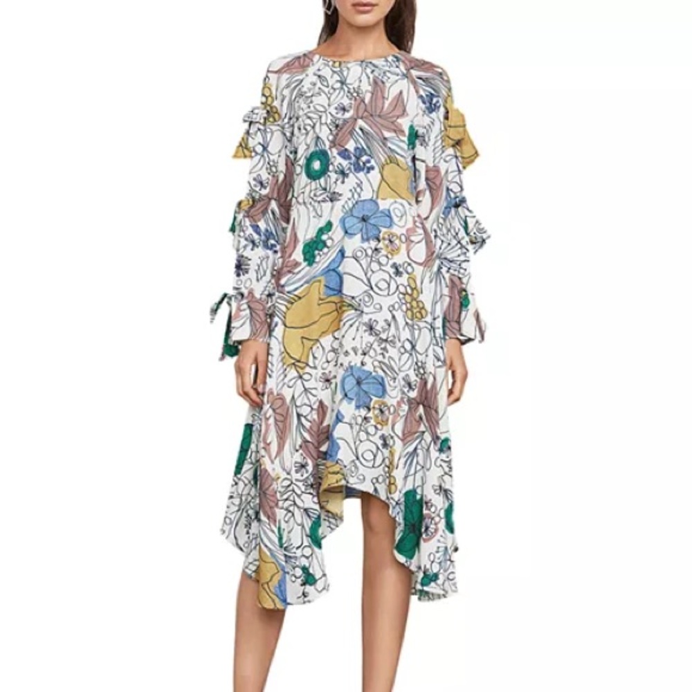 NWOT BCBGMAXAZRIA Cicely Floral-Print Dress Size 2